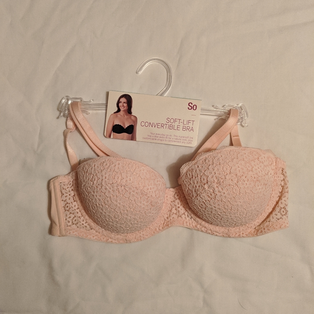 Pink Convertible Bra